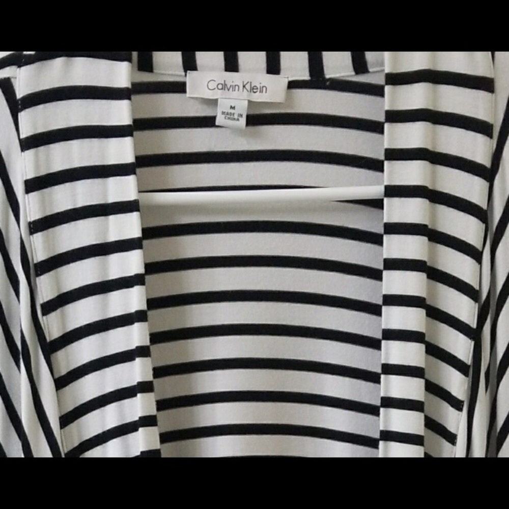 Calvin Klein asymmetrical open front Cardigan - Picture 6 of 6